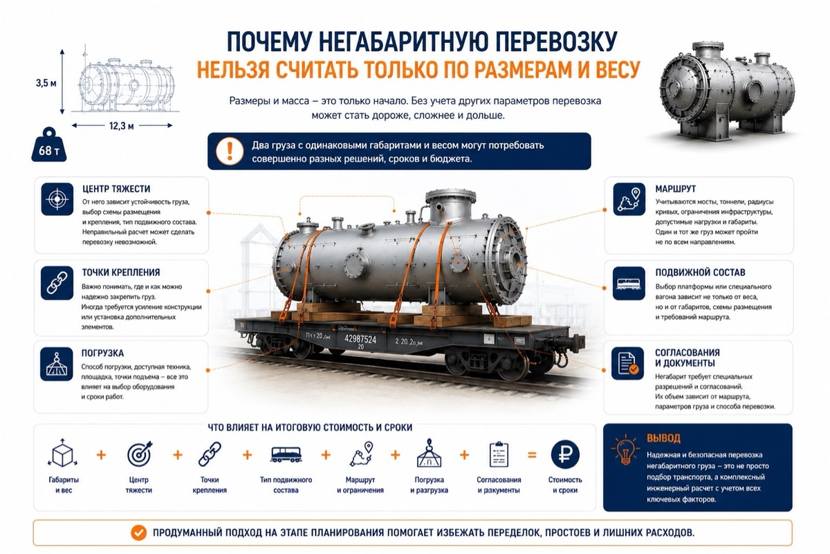 расчет негабаритной перевозки  не только по размеру и  весу