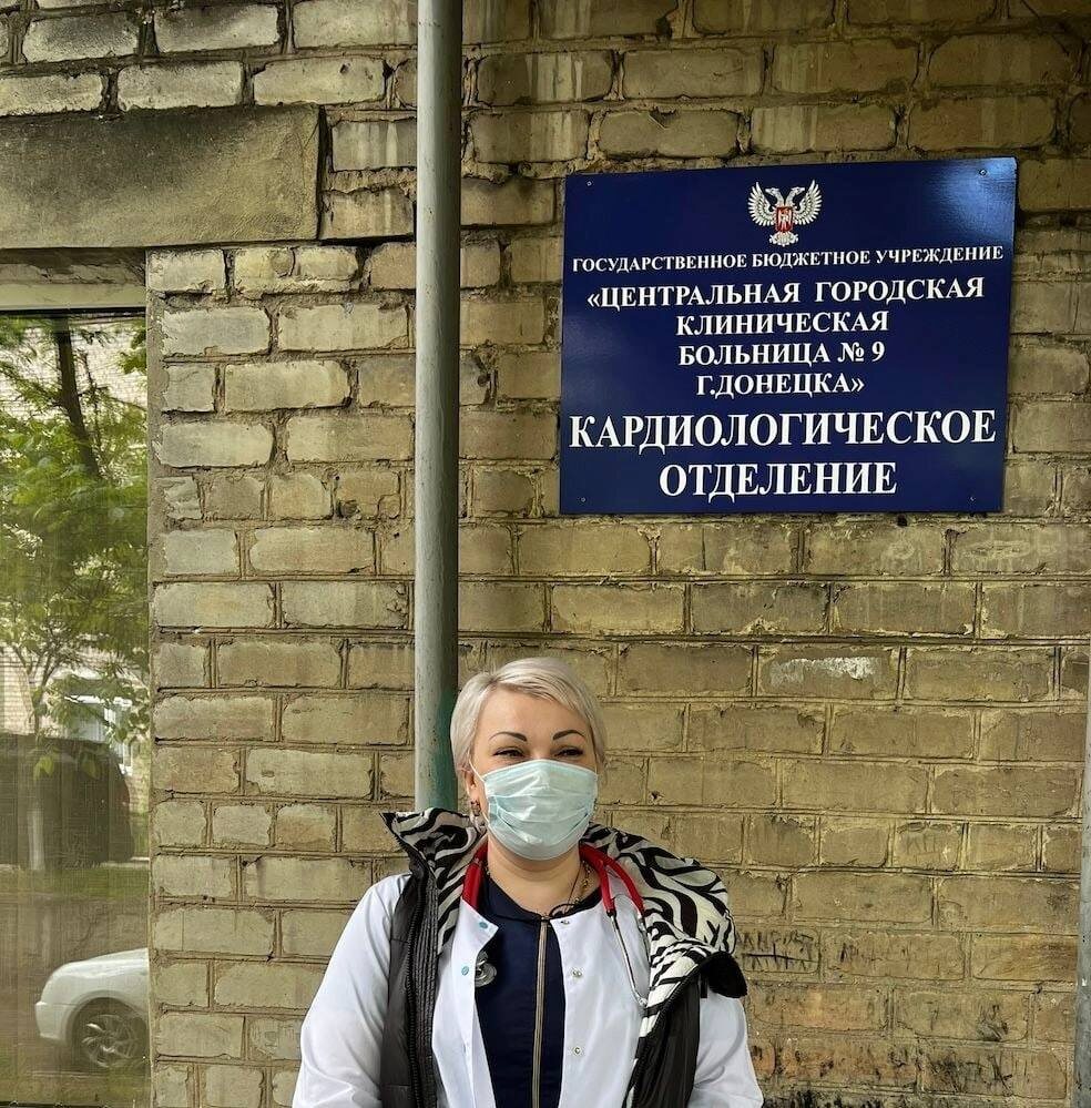 Валентина Гавриляк во время первой поездки в Донецк в 2022 году. Фото: Архив Валентины Гавриляк
