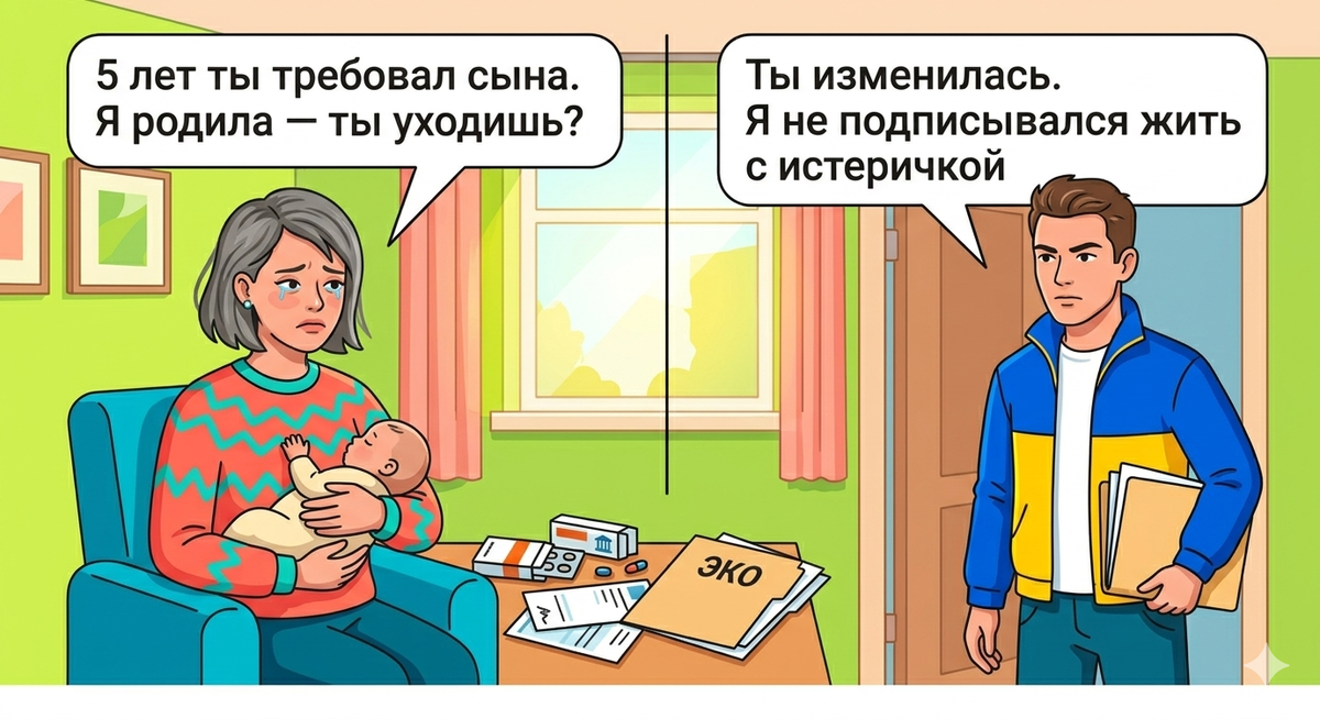 Муж: "Роди мне сына, или я найду нормальную женщину". Я родила — он бросил: "Ты изменилась, я не подписывался на это"