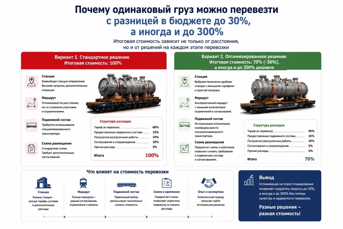 разница в стоимости перевозки негабарита