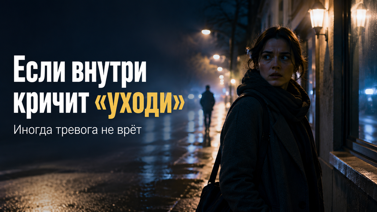 Иногда страх ошибается. Но иногда именно он первым замечает то, что логика ещё пытается объяснить.