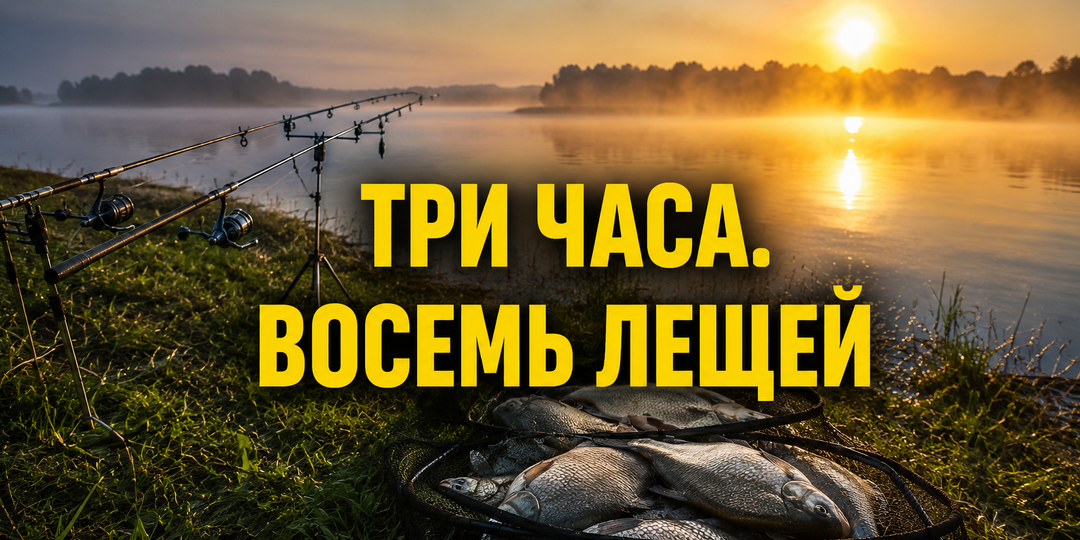 Рыбалка на фидер летом: три часа и полный садок