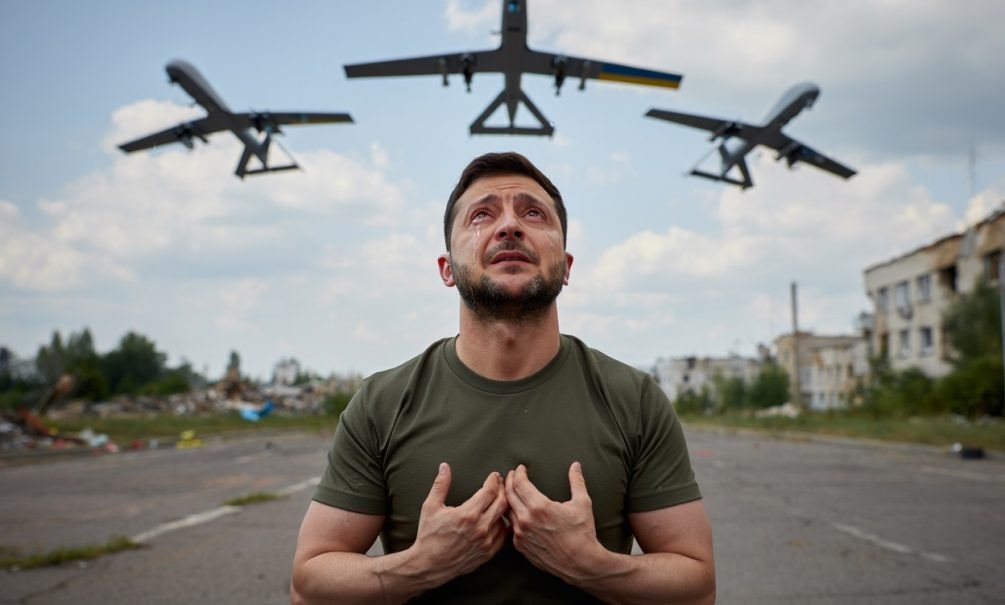   Зеленский очень хочет втянуть НАТО в войну. Иллюстрация: "Блокнот"