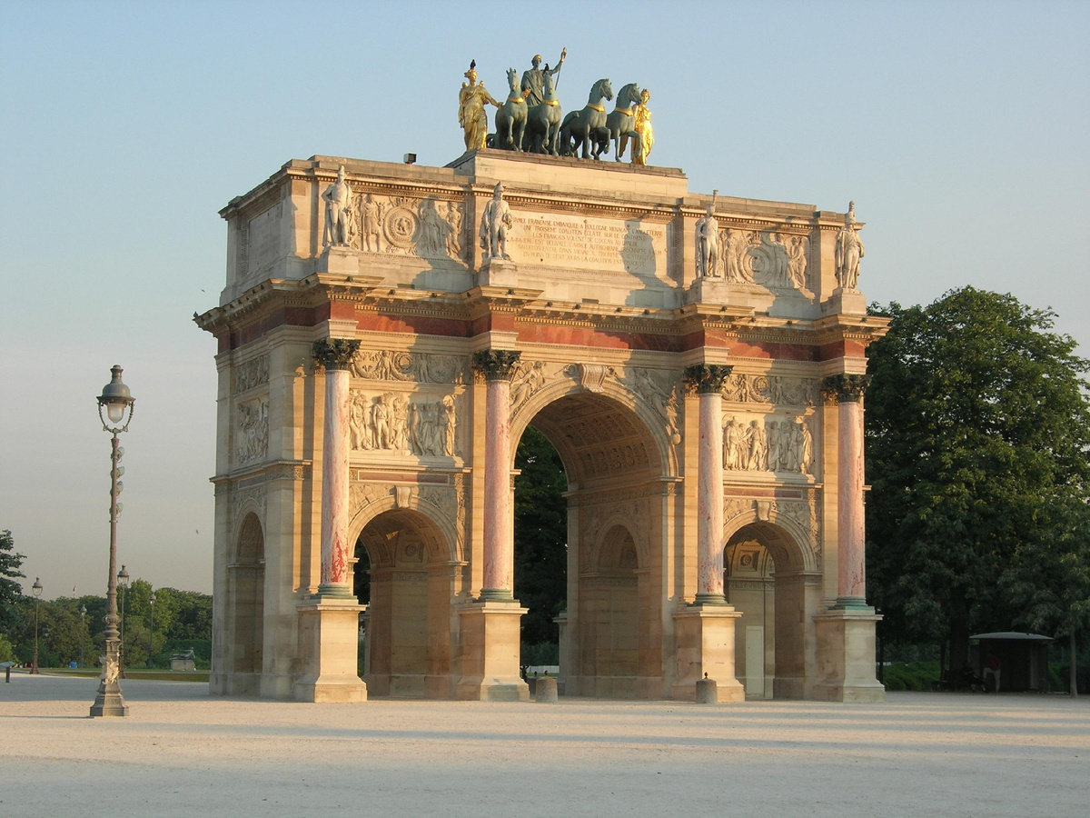 Арка Каррузель, Париж. Стиль Ампир.