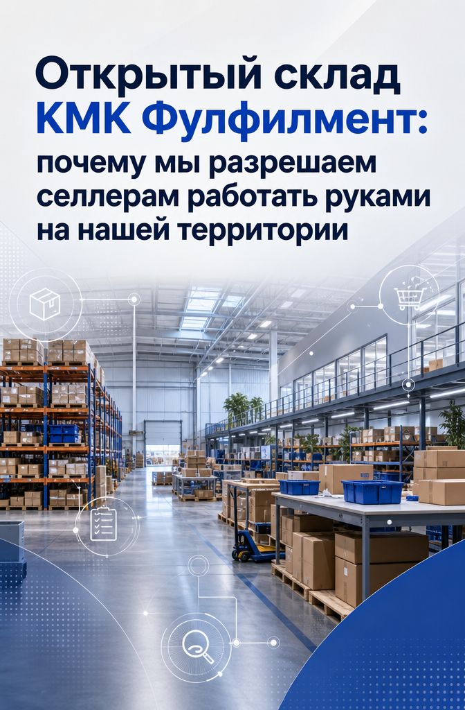    Фулфилмент с упаковкой и маркировкой: как открытый склад КМК защищает от штрафов Wildberries и Ozon Ксения Курьякова
