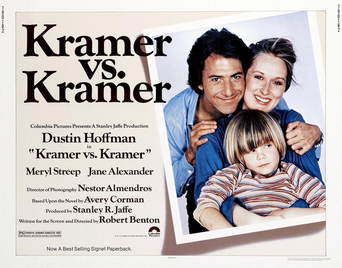 Постер к фильму "Крамер против Крамера / Kramer vs. Kramer" (источник: https://ru.kinorium.com/73355/gallery/poster/?photo=3569122) 