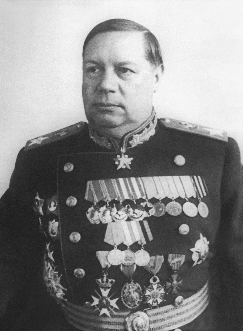 Маршал Федор Толбухин, в конце 1940-ых годов.