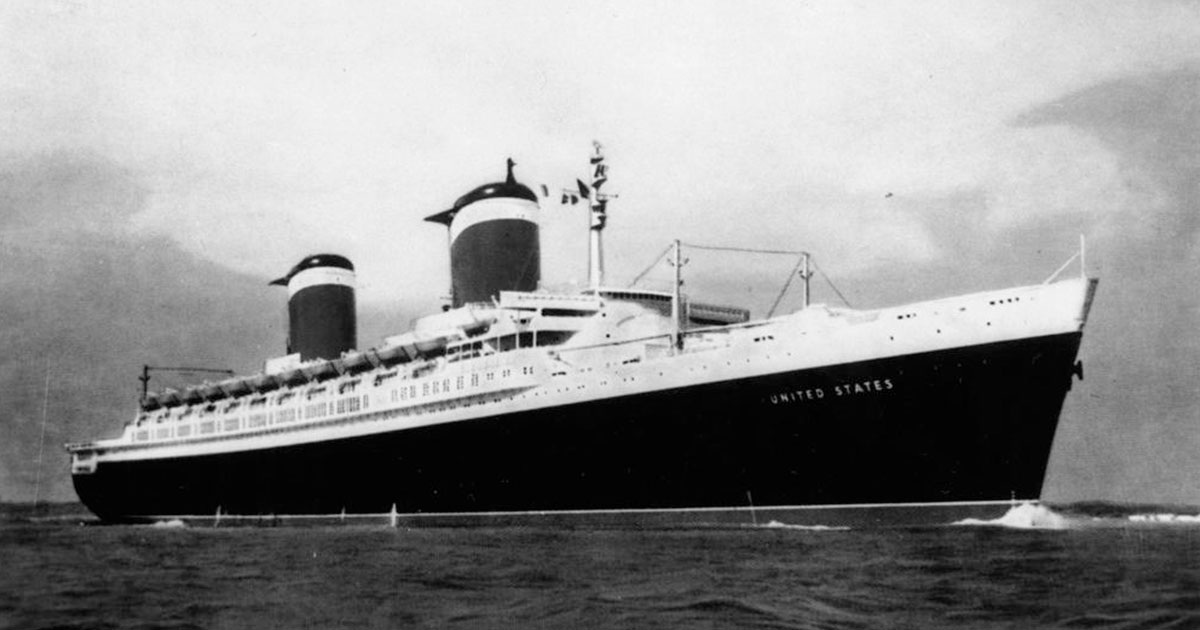 SS United States. Фото: John Oxley Library, State Library of Queensland