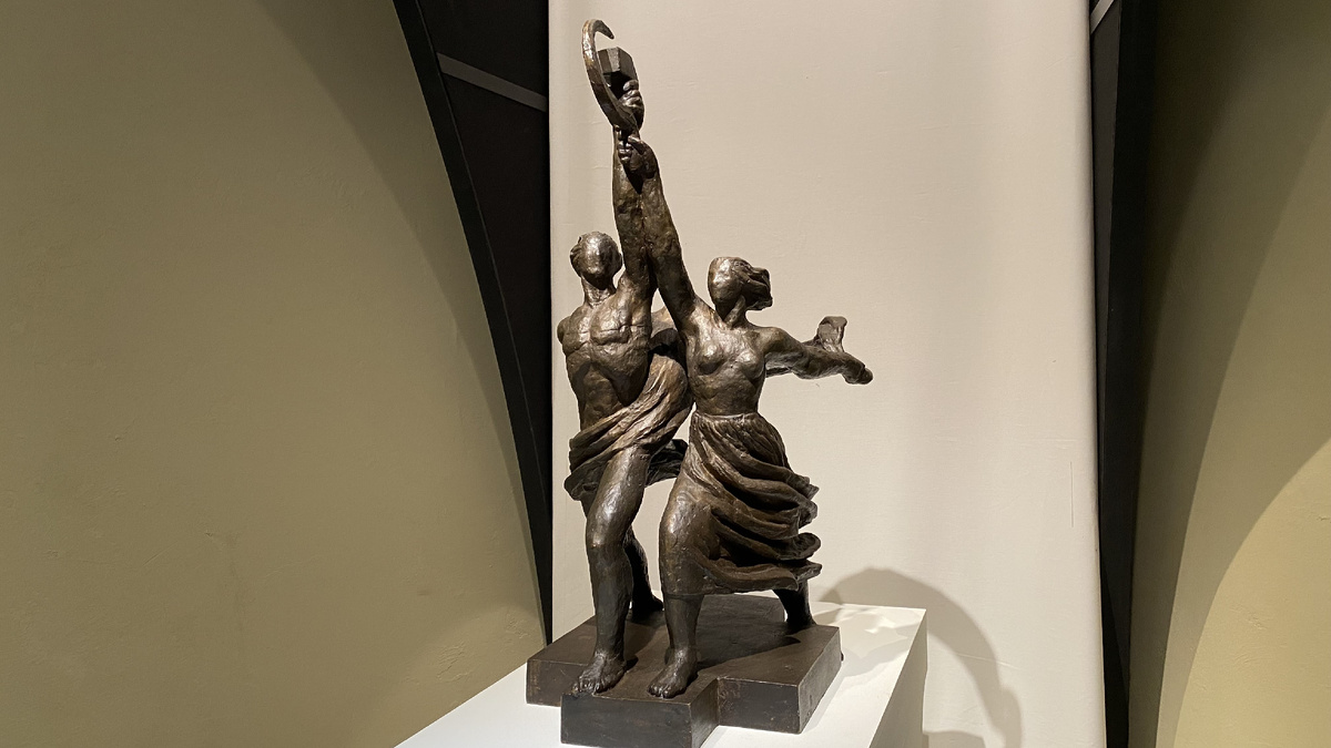 Вера Мухина, эскиз для памятника "Рабочий и колхозница"(1937)