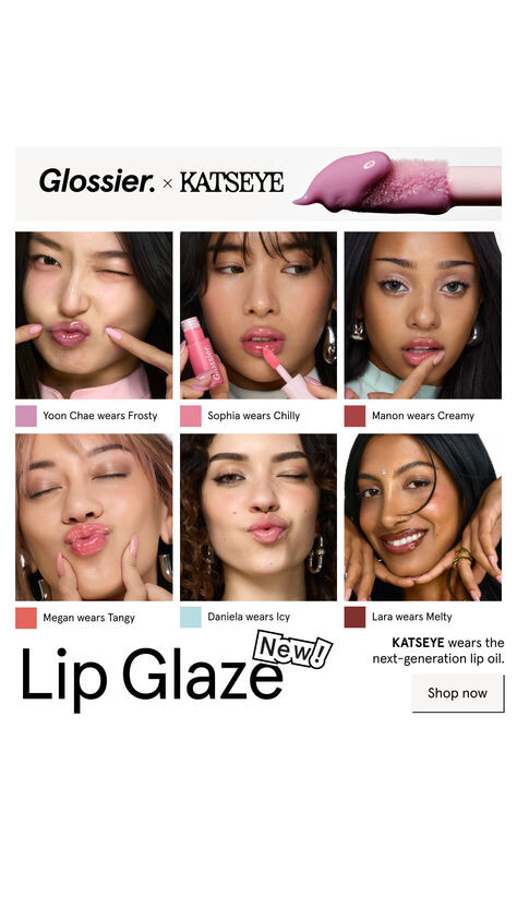 Katseye в рекламной кампании популярного американского бьюти-бренда Glossier.