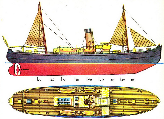 Ледокол "Надёжный" ("Красный Октябрь", "Капитан Давыдов"). 