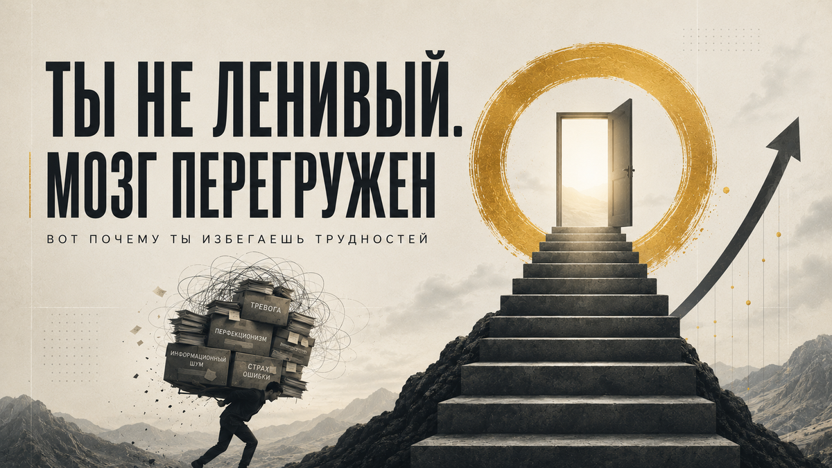 Иногда проблема не в слабом характере. Иногда у человека просто слишком шумно внутри, чтобы взяться за сложное.