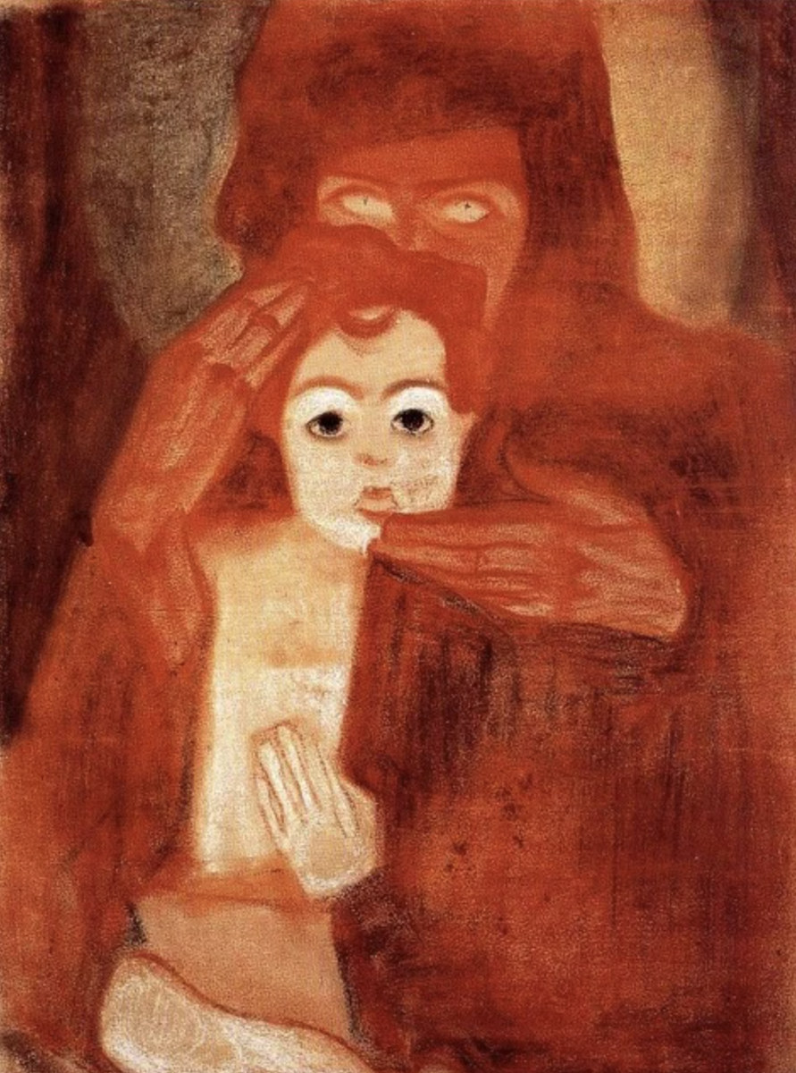 /Эгон Шиле, «Мать и дитя (Мадонна)». 1908/