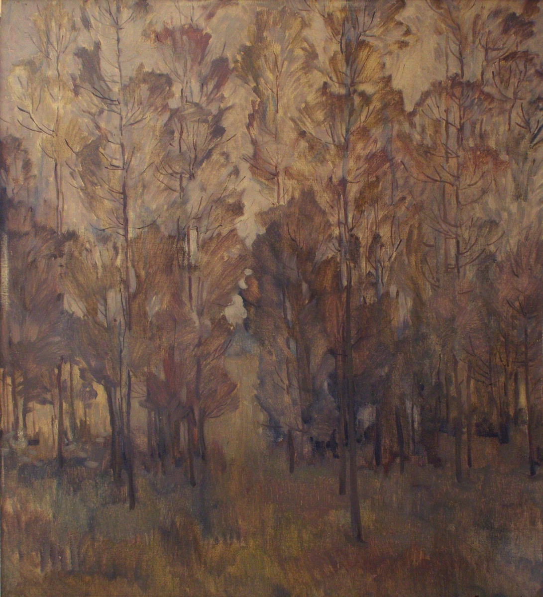 Пресняков А. С. Тополя. 1973 г., х., м., 77х70