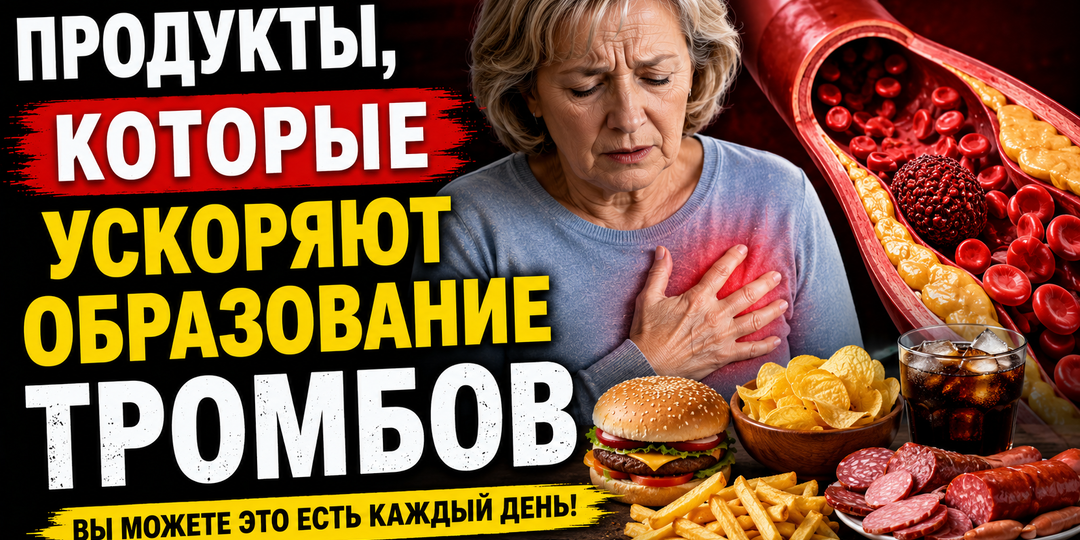 Какие продукты ускоряют образование тромбов?