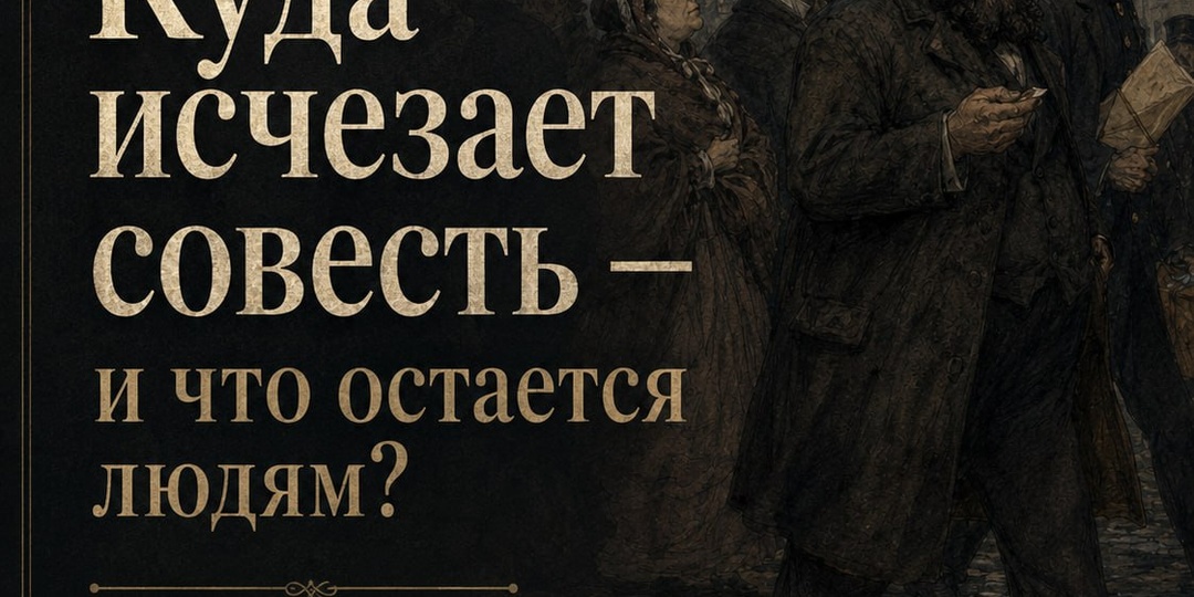 Что происходит с обществом, когда у людей исчезает совесть