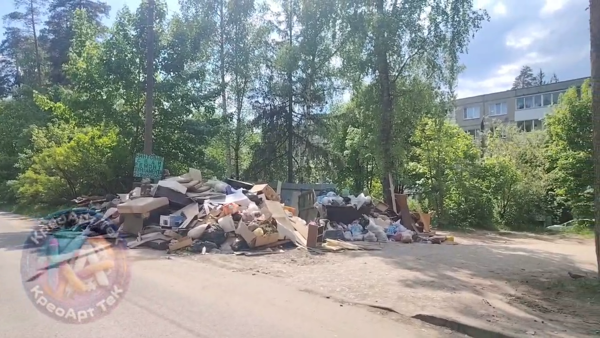Помойка в Киржаче на Красном Октябре
