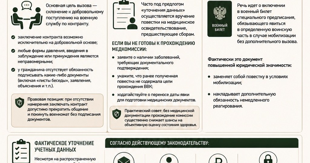 ⚖️ Повестка «для уточнения данных»: правовые последствия и алгоритм действий