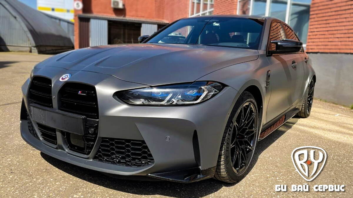 BMW M3 Competition Package VI полная оклейка PPF пленкой в Москве