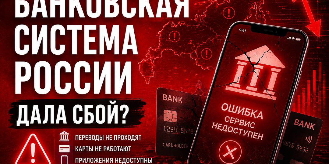 🚨Банковская система России дала сбой? Что происходит и почему у людей перестали работать карты