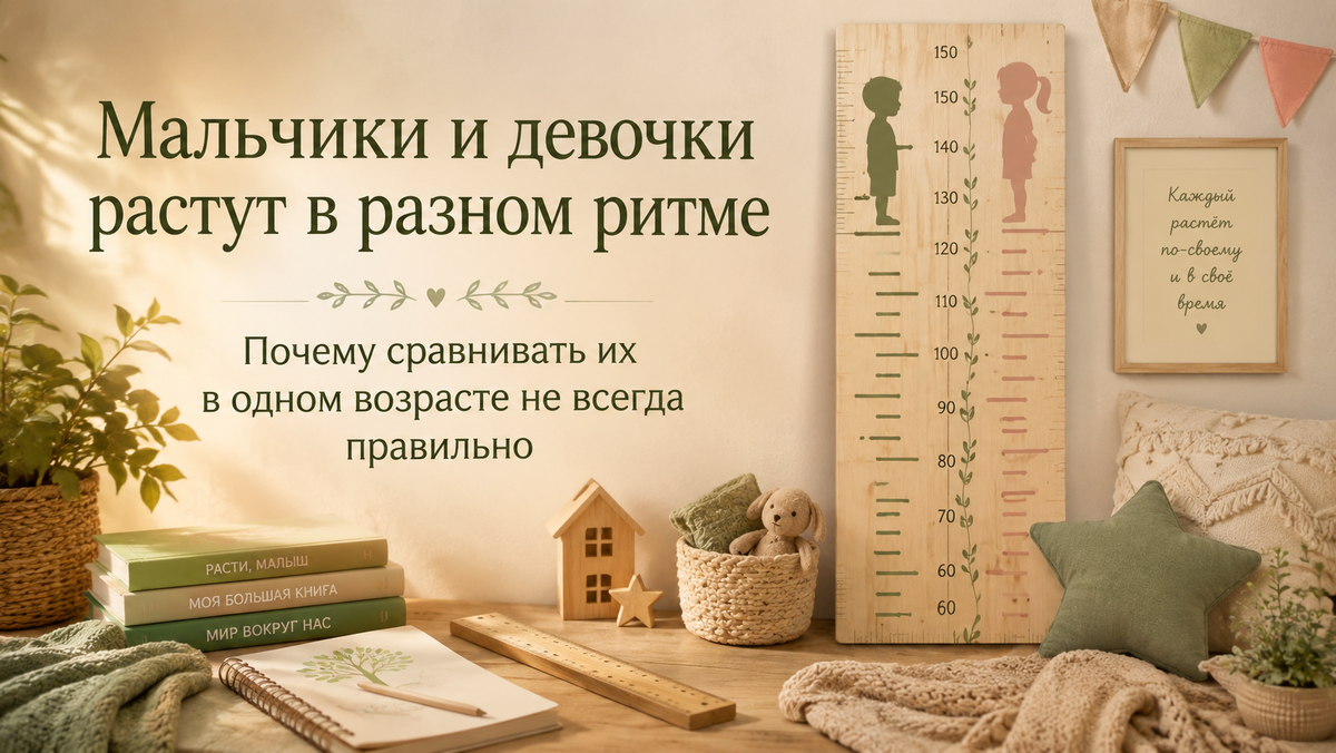 Мальчики и девочки растут в разном ритме. Почему сравнивать их «в одном возрасте» не всегда правильно