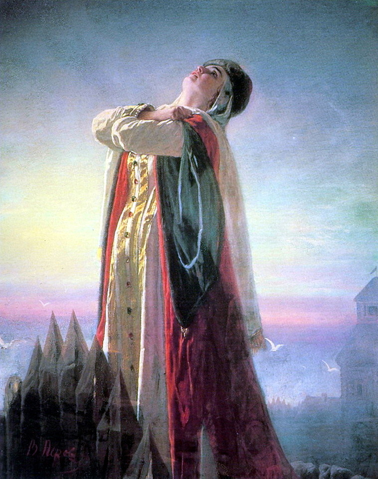 "Плач Ярославны" Художник В.Перов 1880 г.