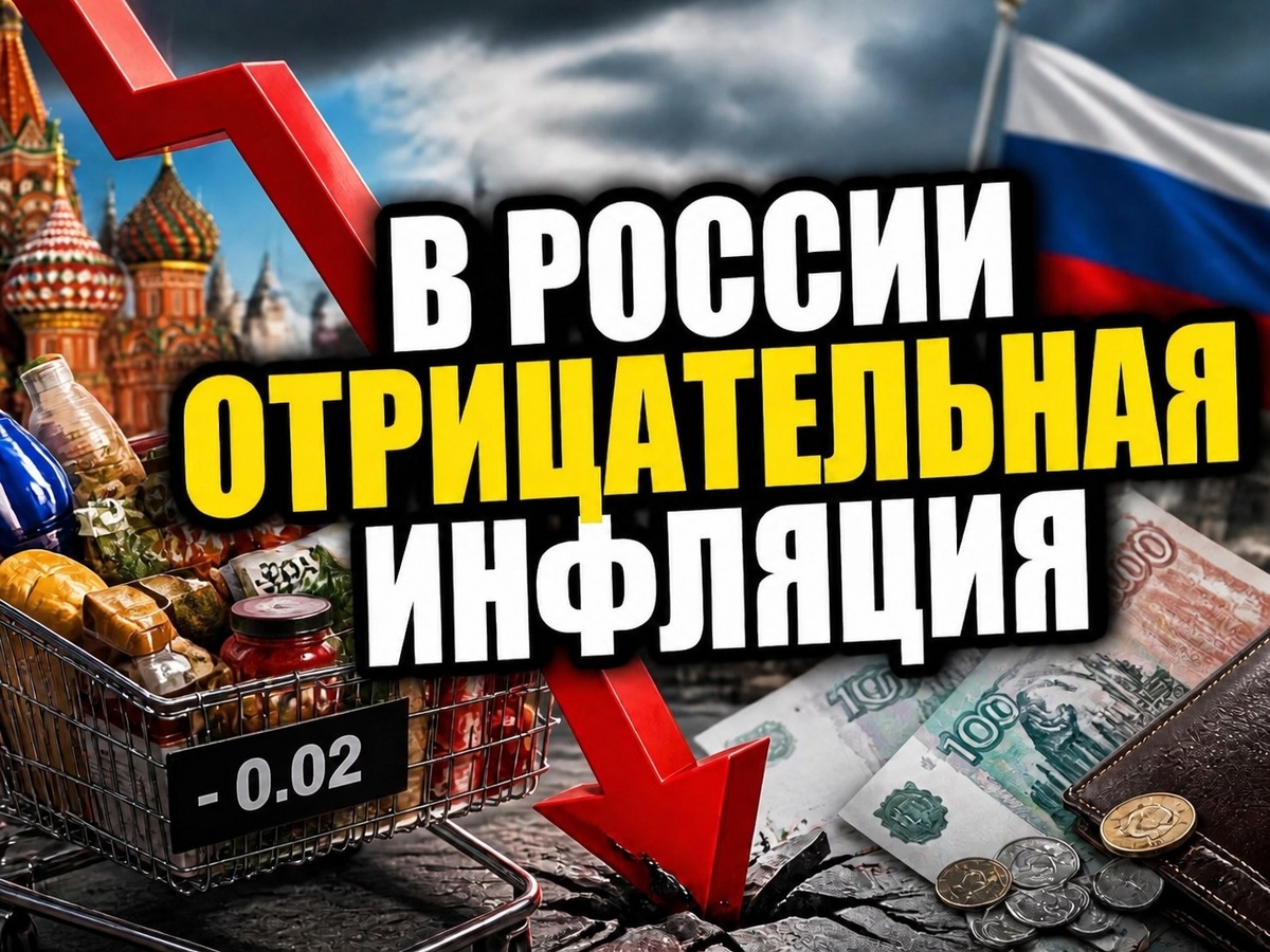 В России опять зафиксирована отрицательная инфляция
