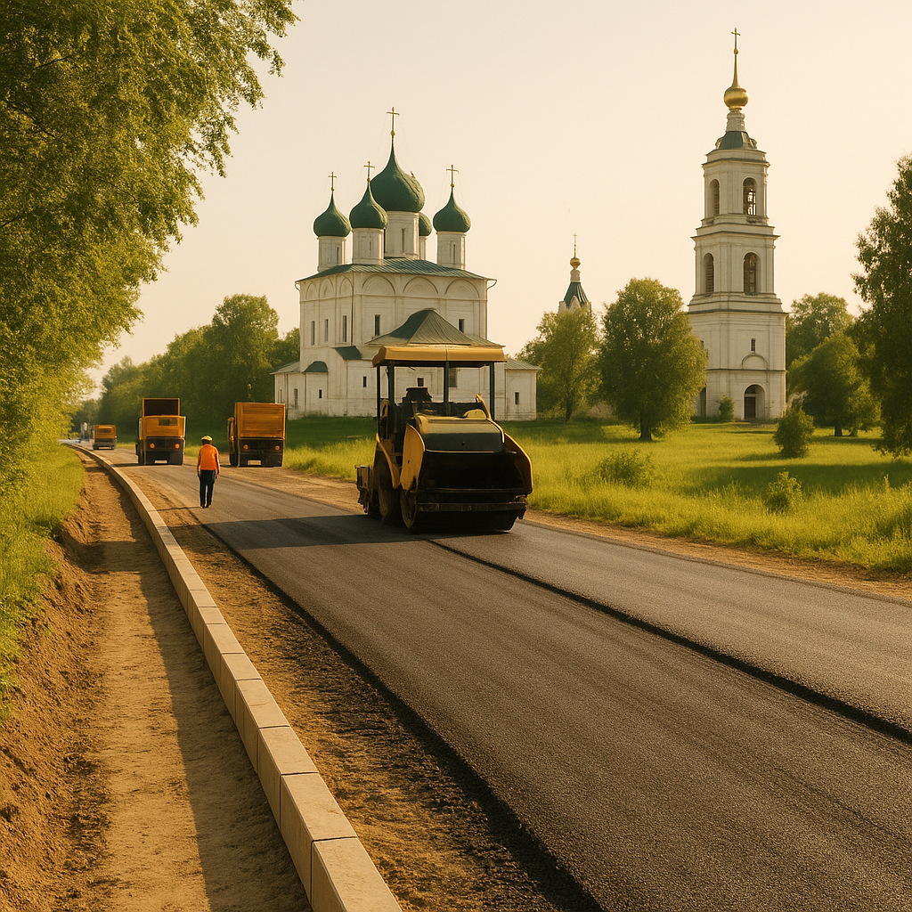    В Ярославской области обновляют дороги к туристическим объектам
