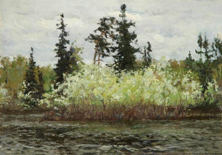 1957 год. Картон, масло 44 x 64 см. Вятский художественный музей имени В.М. и А.М. Васнецовых. Вершигоров Петр Саввович