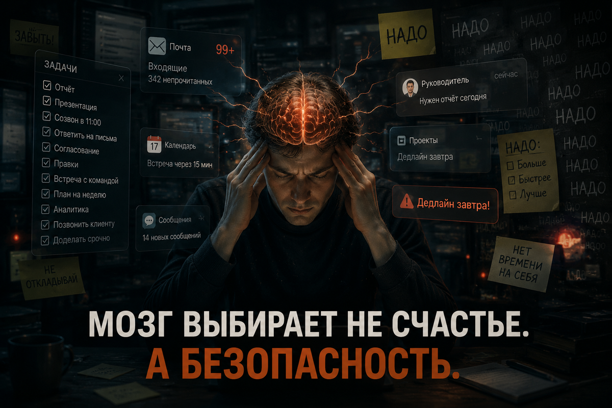 Мозг выбирает не счастье. А безопасность