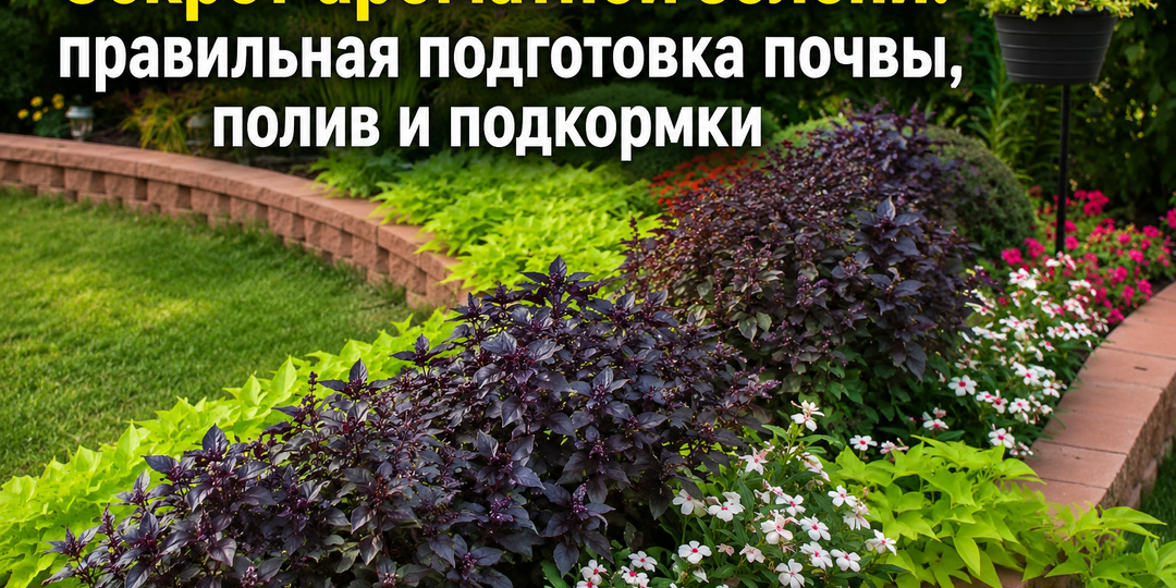 Секрет ароматной зелени: правильная подготовка почвы, полив и подкормки