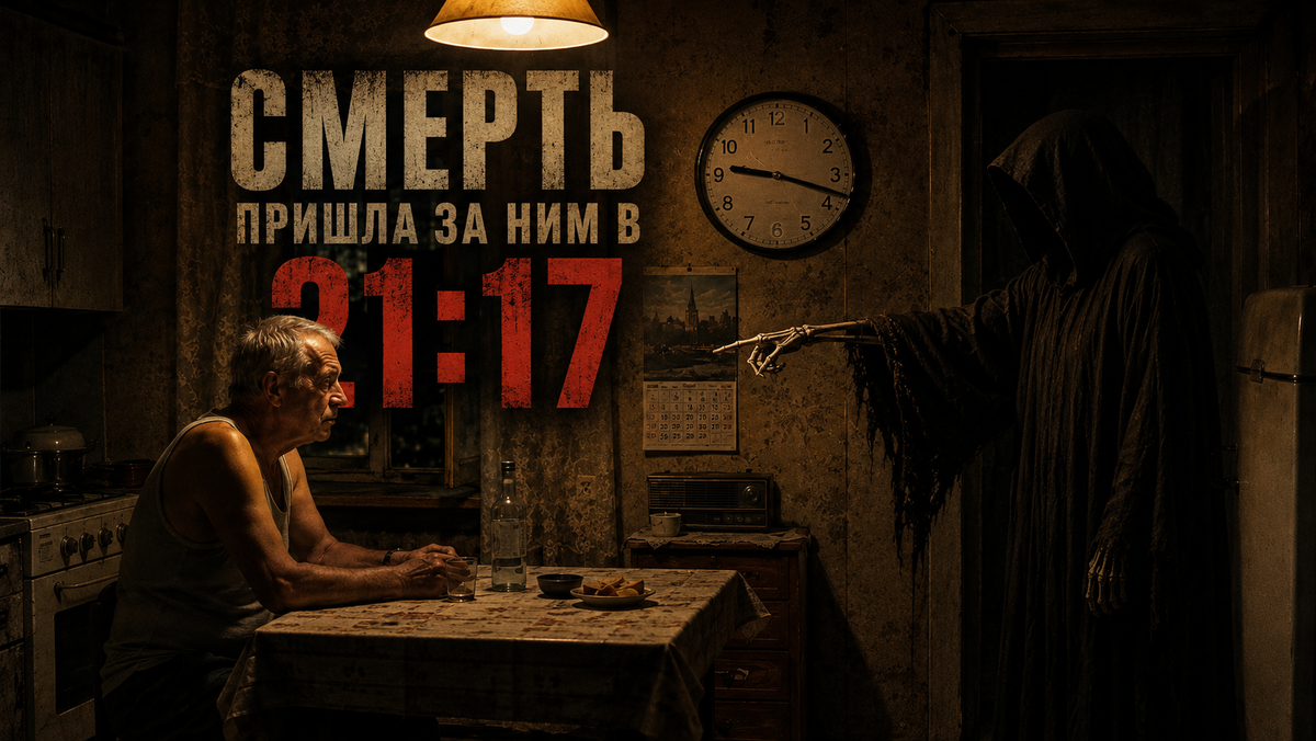 В тот вечер часы остановились на 21:17.