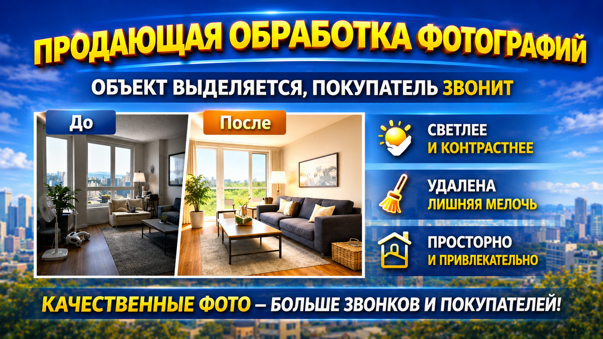 Продающая обработка фотографий