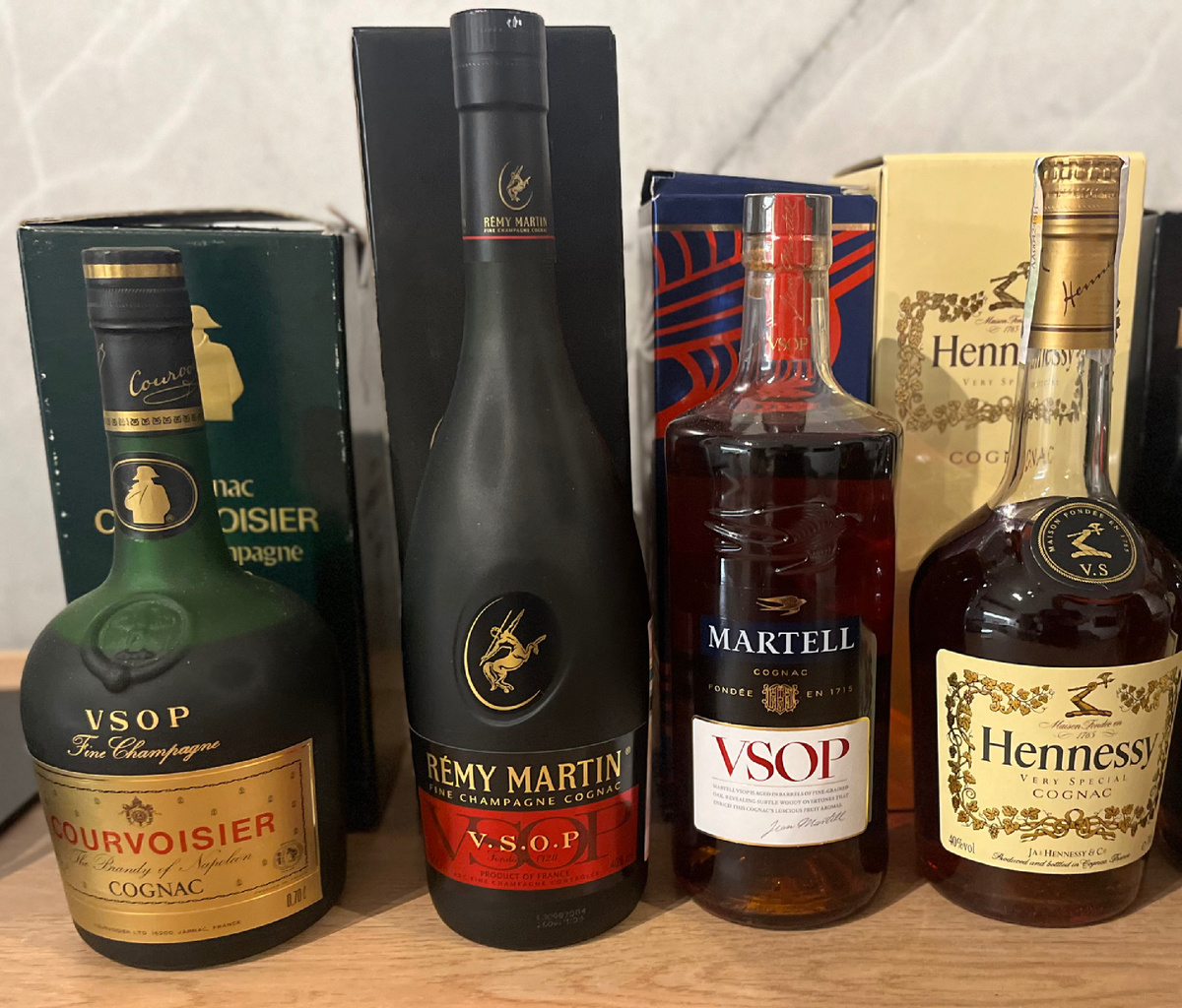 Курвуазье 70-80, Реми 2009, и ХенVS 1999