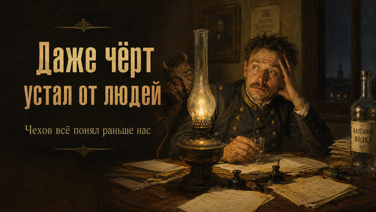 Иногда человек доходит до такого уровня самооправдания, что даже нечистой силе становится неловко вмешиваться.