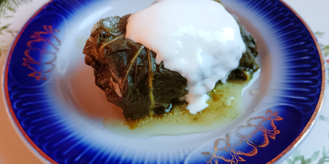 Голубцы в листьях ревеня - просто, вкусно, но с некоторыми ограничениями