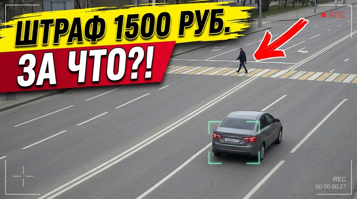 Типичная ловушка: между вашей машиной и человеком огромное расстояние, но бездушная камера уже радостно печатает вам «письмо счастья»