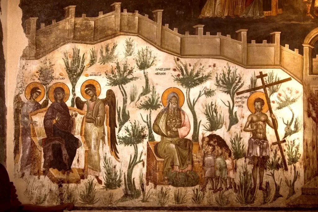 Страшный суд. Фреска монастыря Грачаница. Косово