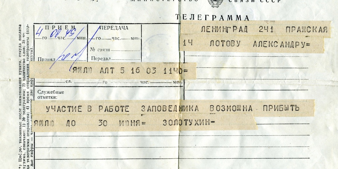 «Можно приехать»: как студент из Ленинграда отправил телеграмму в Алтайский заповедник и отправился в экспедицию 40 лет назад