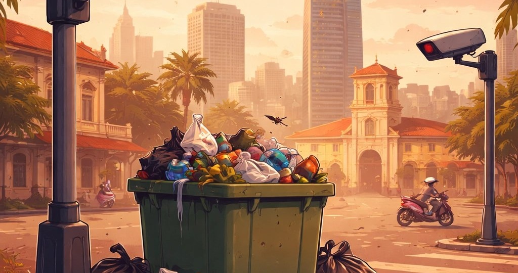 🗑 Мусорный вопрос в Хошимине: почему штрафы не всегда работают