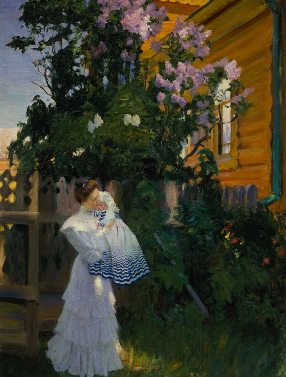 "Сирень", Б.М. Кустодиев, 1906. Русский музей, Санкт-Петербург