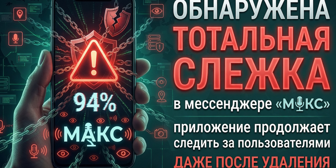 Обнаружена тотальная слежка в мессенджере «Макс»: приложение продолжает следить за пользователями даже после удаления