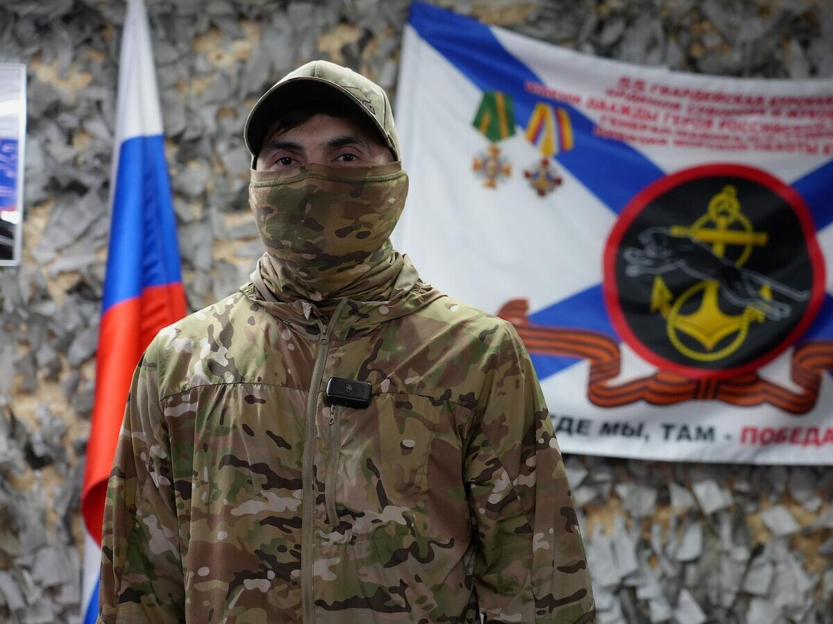    Командир штурмовой роты 155-го полка 55-й дивизии морской пехоты Асума | © РИА Новости / Мария Марикян