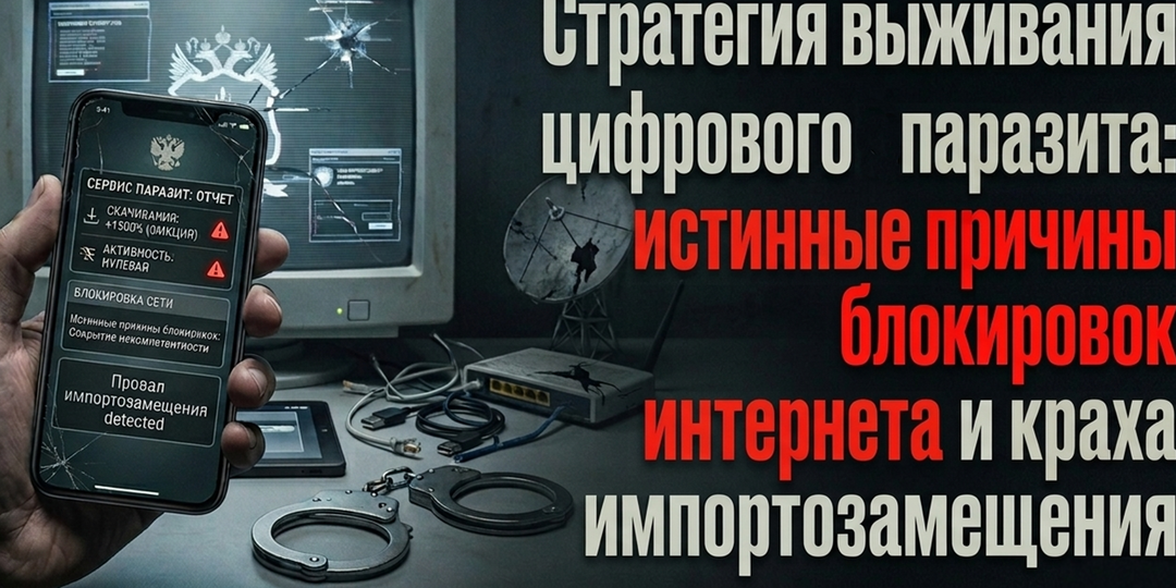 Стратегия выживания цифрового «паразита»: истинные причины блокировок интернета и краха импортозамещения