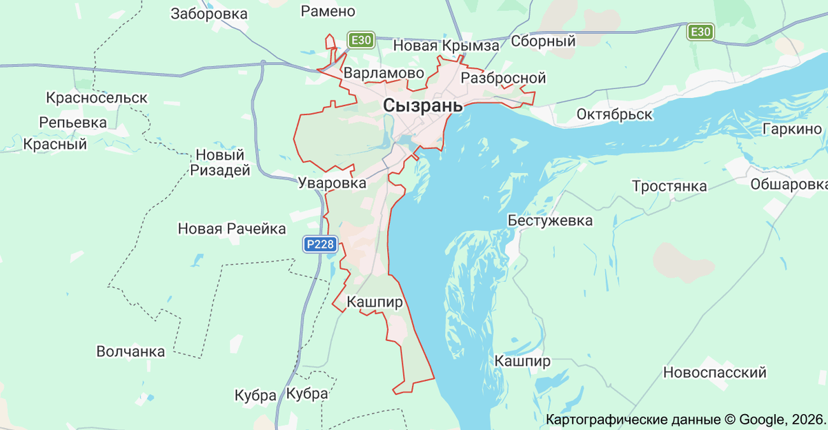    Сызрань на картеGoogle Maps