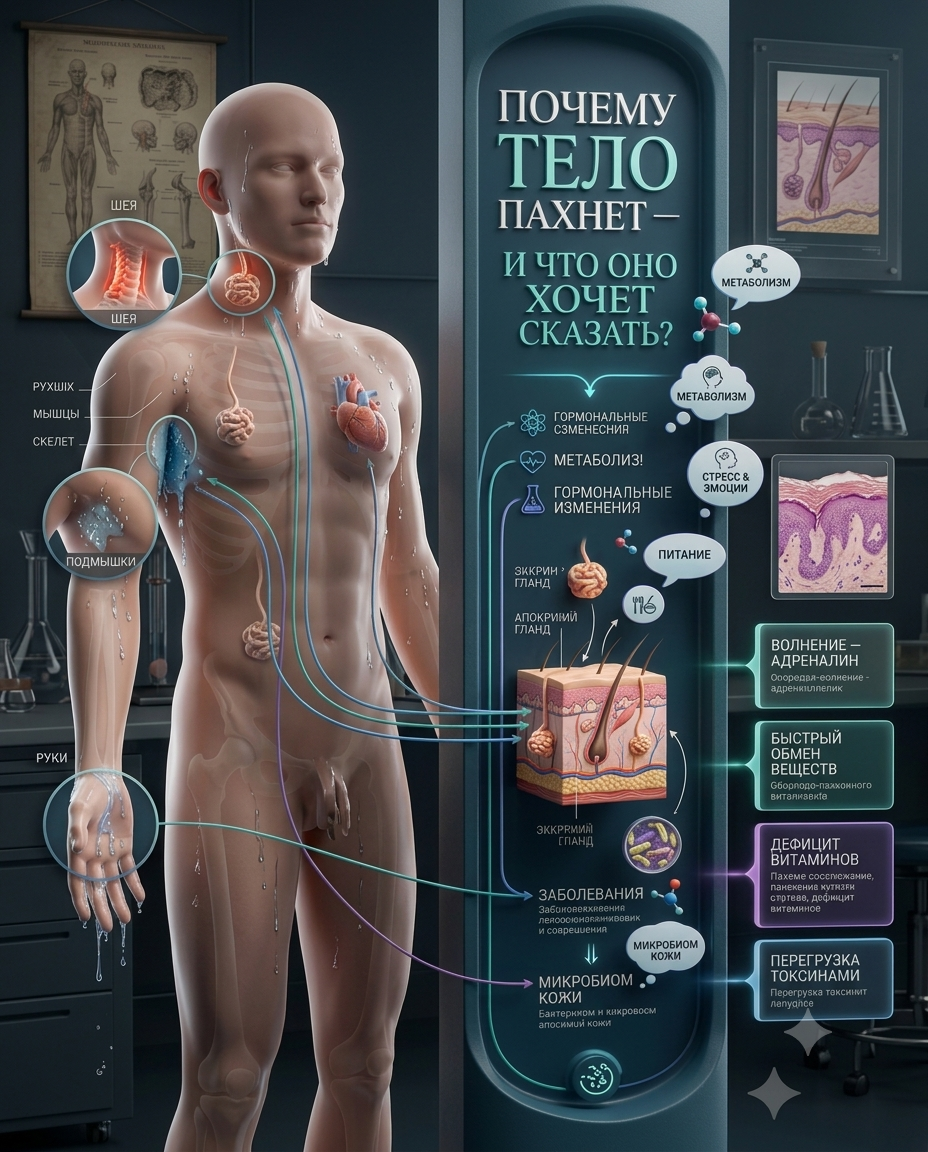 Почему тело пахнет