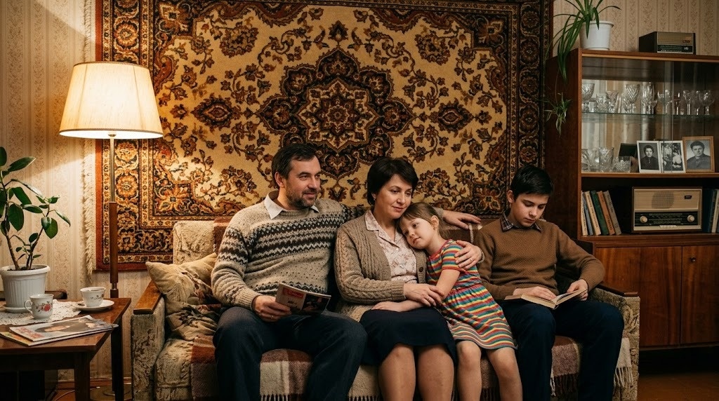 Ковёр на стене в каждой советской квартире