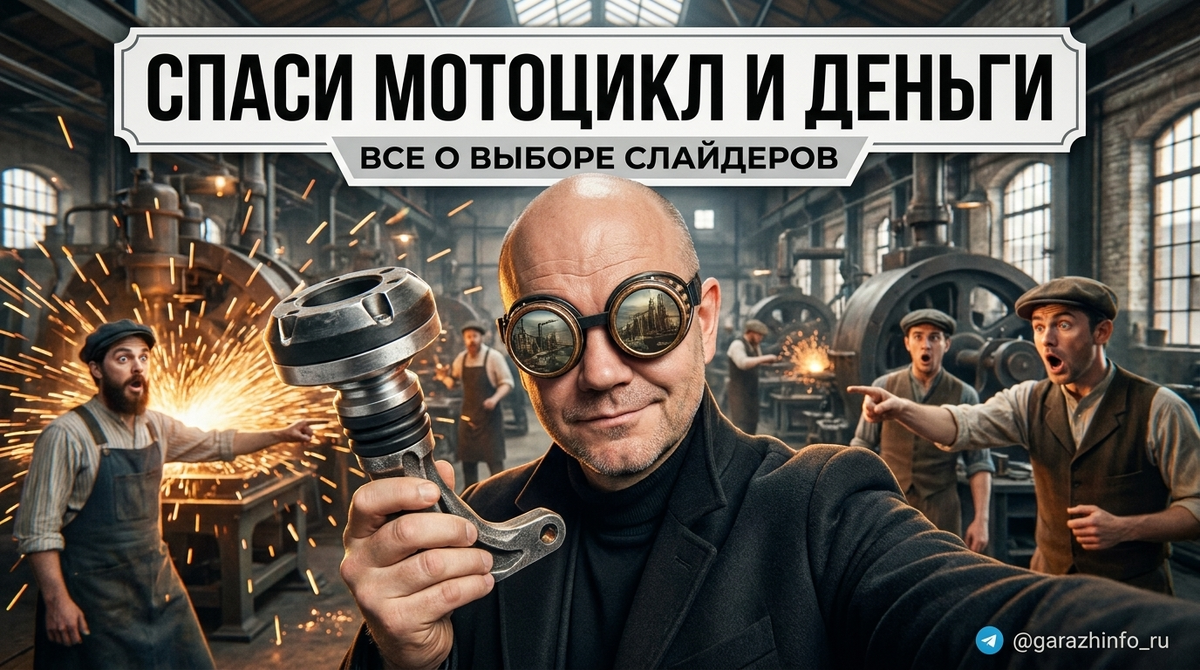    Правильные слайдеры помогут защитить ваш мотоцикл в случае падения. Zero8