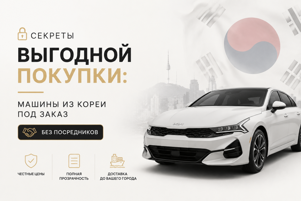    Как выгодно купить машину из Кореи под заказ без посредников