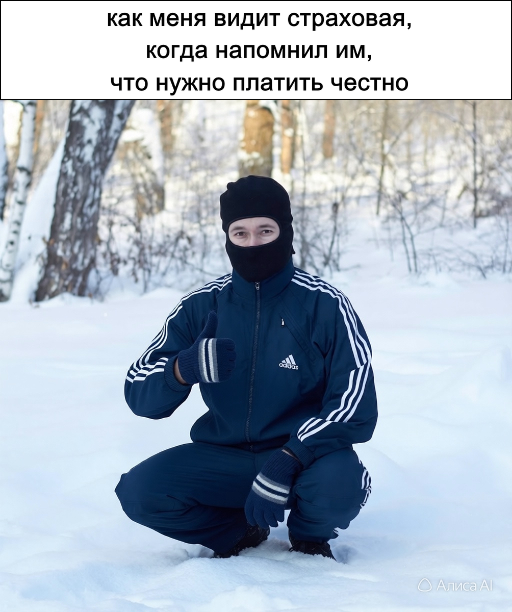 Как меня видит страховая, когда напомнил им, что нужно платить честно